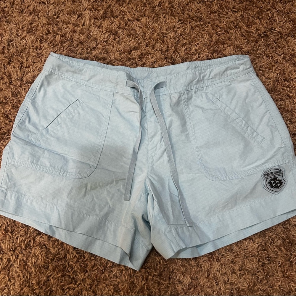 Counter Culture Light Blue Women's Shorts Medium Light weight